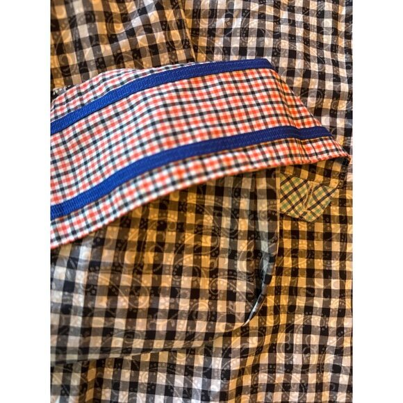 Robert Graham Mens Checkered Paisley Contract Cuff Long Sleeve Button-Up Shirt M - Picture 2 of 6